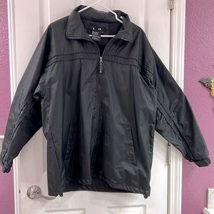 Men’s Black Windbreaker Jacket – Lightweight
